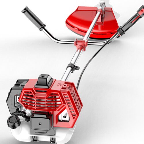 52cc 2-Stroke Gas Lawn Mower - Compact Push Mower w/ Grass Catcher